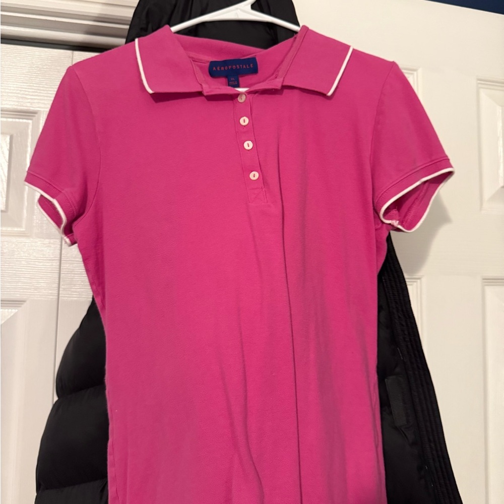 Aeropostale pink polo Shirt
